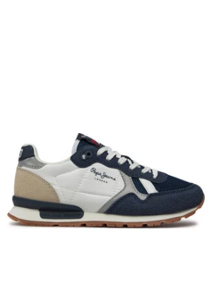 Pepe Jeans Sneakersy Brit Young B PBS40003 Granatowy