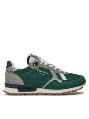 Pepe Jeans Sneakersy Brit Young B PBS40003 Zielony