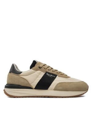 Pepe Jeans Sneakersy Buster Tape PMS60006 Beżowy