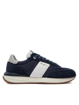 Pepe Jeans Sneakersy Buster Tape PMS60006 Granatowy