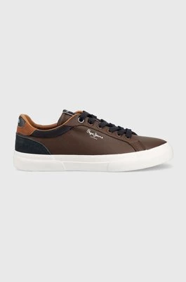 Pepe Jeans sneakersy Kenton Court 878 kolor brązowy PMS30839