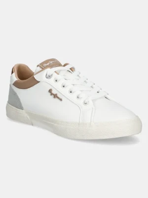 Pepe Jeans sneakersy KENTON COURT W damskie kolor brązowy PLS31588