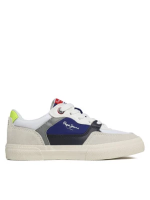 Pepe Jeans Sneakersy Kenton Master Combi B PBS30548 Biały