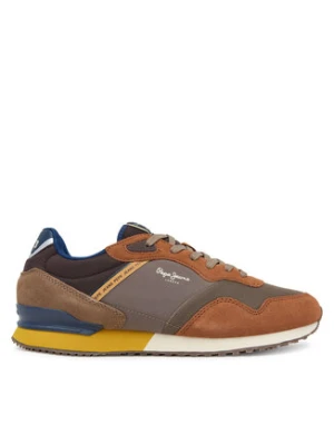 Pepe Jeans Sneakersy London Brick PMS400011 Brązowy