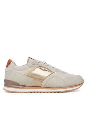Pepe Jeans Sneakersy London Mix PLS40044 Biały