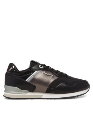 Pepe Jeans Sneakersy London Shine W PLS40046 Czarny