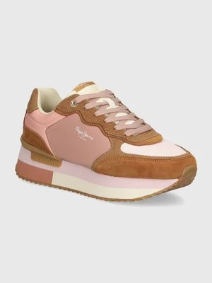 Pepe Jeans sneakersy PLS60025 kolor brązowy RUSPER MANIA