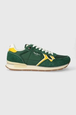 Pepe Jeans sneakersy PMS31046 kolor zielony BRIT FUN M