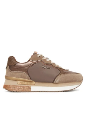 Pepe Jeans Sneakersy Rusper Glam W PLS600008 Brązowy