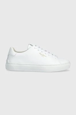 Pepe Jeans sneakersy skórzane PLS00001 kolor biały CAMDEN CLASSIC W