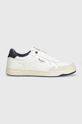 Pepe Jeans sneakersy skórzane PMS00013 kolor biały KORE BRIT M