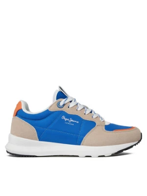 Pepe Jeans Sneakersy York Mix B PBS30561 Niebieski