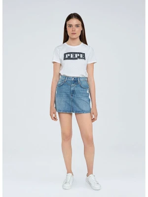 Pepe Jeans Spódnica dżinsowa "Rachel" w kolorze niebieskim rozmiar: L
