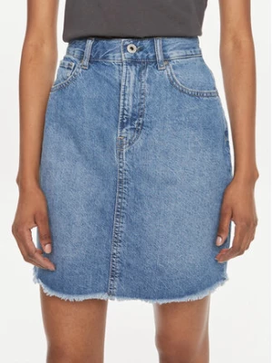 Pepe Jeans Spódnica jeansowa Mini Skirt Hw PL901124MN9 Niebieski Regular Fit