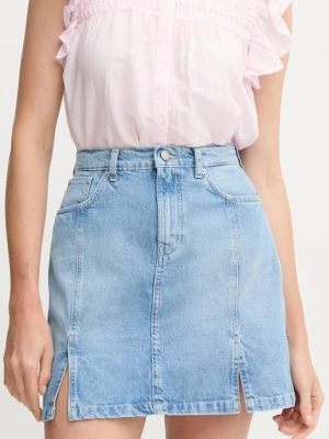 Pepe Jeans spódnica jeansowa MINI SKIRT HW SLIT