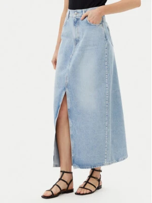 Pepe Jeans Spódnica jeansowa PL901211 Niebieski Regular Fit