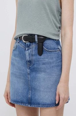 Pepe Jeans spódnica jeansowa Rachel kolor niebieski mini prosta