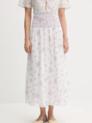 Pepe Jeans spódnica kolor biały maxi rozkloszowana PL901223
