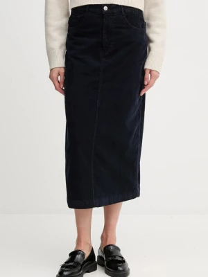 Pepe Jeans spódnica kolor granatowy midi prosta PL9011885