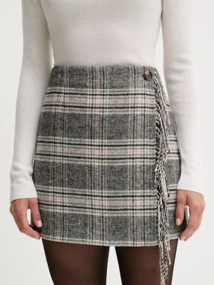 Pepe Jeans spódnica z domieszką wełny