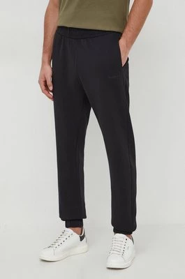 Pepe Jeans spodnie dresowe bawełniane kolor czarny gładkie
