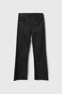 Pepe Jeans spodnie dziecięce kolor czarny gładkie