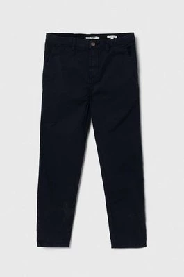 Pepe Jeans spodnie dziecięce THEODORE kolor granatowy gładkie