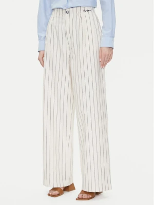 Pepe Jeans Spodnie materiałowe Herly PL211806 Beżowy Wide Leg