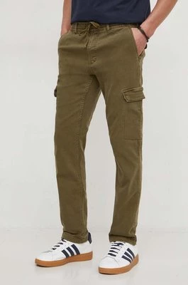 Pepe Jeans spodnie męskie kolor zielony dopasowane