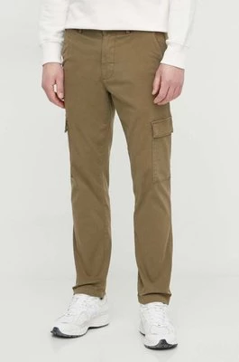 Pepe Jeans spodnie SLIM CARGO męskie kolor zielony w fasonie cargo PM211641CHEAPER