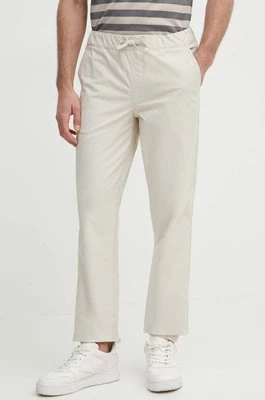 Pepe Jeans spodnie PULL ON CUFFED SMART PANTS męskie kolor beżowy dopasowane PM211687