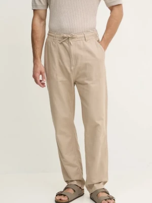Pepe Jeans spodnie z domieszką lnu LINEN PULL ON PANTS