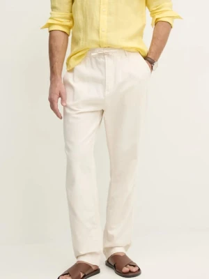 Pepe Jeans spodnie z domieszką lnu LINEN PULL ON PANTS