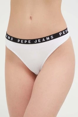 Pepe Jeans stringi kolor biały