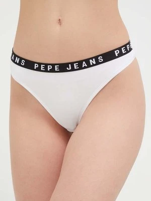 Pepe Jeans stringi kolor biały