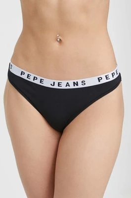 Pepe Jeans stringi kolor czarny