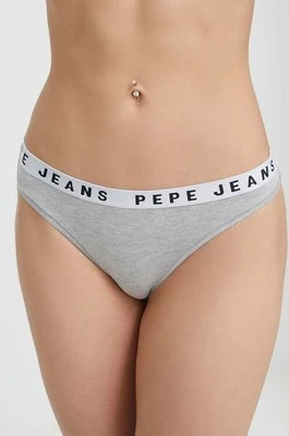 Pepe Jeans stringi kolor szary