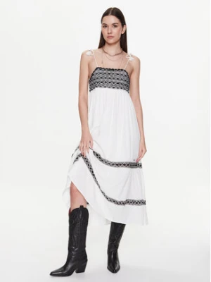 Pepe Jeans Sukienka codzienna Ariel PL953230 Écru Regular Fit