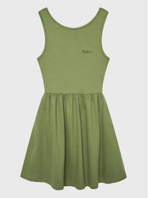 Pepe Jeans Sukienka codzienna Godivay PG951588 Zielony Regular Fit