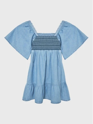 Pepe Jeans Sukienka codzienna Soronaty PG951603 Błękitny Regular Fit