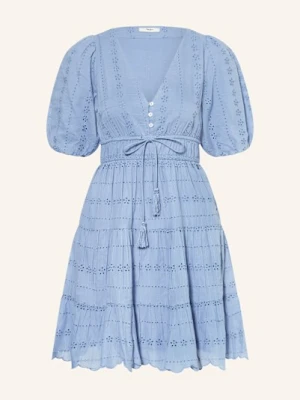 Pepe Jeans Sukienka Day Z Dziurkowanej Koronki blau