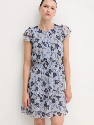 Pepe Jeans sukienka EMMANUELLE kolor niebieski mini rozkloszowana PL953691