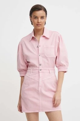 Pepe Jeans sukienka GRACIE kolor różowy mini rozkloszowana PL953518