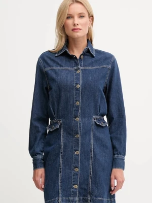 Pepe Jeans sukienka jeansowa kolor niebieski mini prosta PL9537685