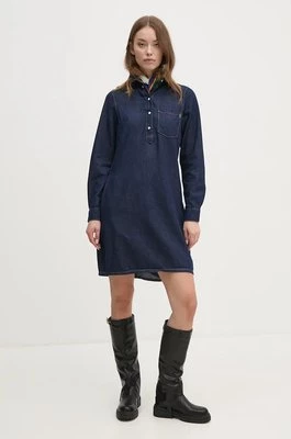 Pepe Jeans sukienka jeansowa REGULAR PULL-OVER DRESS kolor granatowy mini prosta PL953628BC3