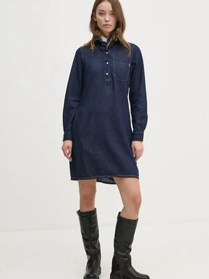 Pepe Jeans sukienka jeansowa REGULAR PULL-OVER DRESS kolor granatowy mini prosta PL953628BC3