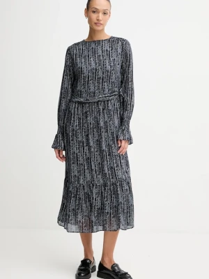 Pepe Jeans sukienka kolor granatowy maxi rozkloszowana PL9537722