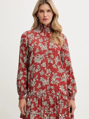 Pepe Jeans sukienka kolor pomarańczowy mini rozkloszowana PL9537693