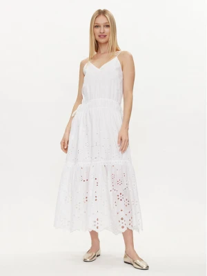 Pepe Jeans Sukienka letnia Dusana PL953480 Biały Regular Fit
