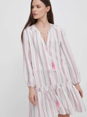 Pepe Jeans sukienka lniana DEBBIE